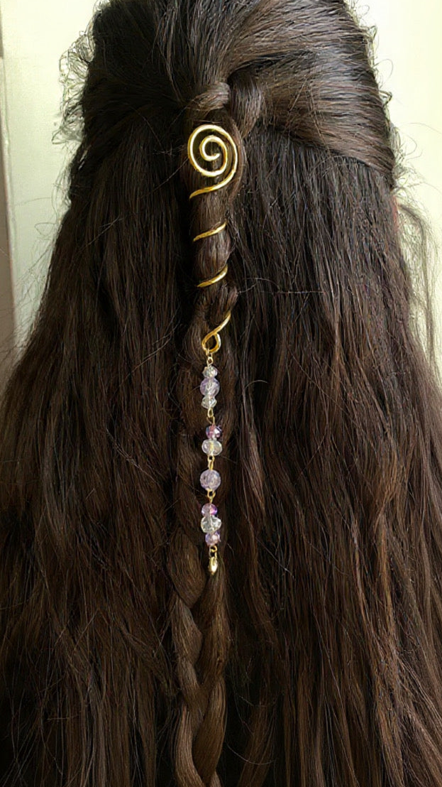 Lilac hair spiral