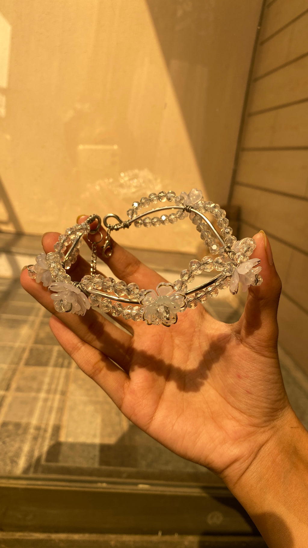 Silver Flower bracelet