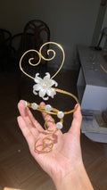 Heart lily arm cuff