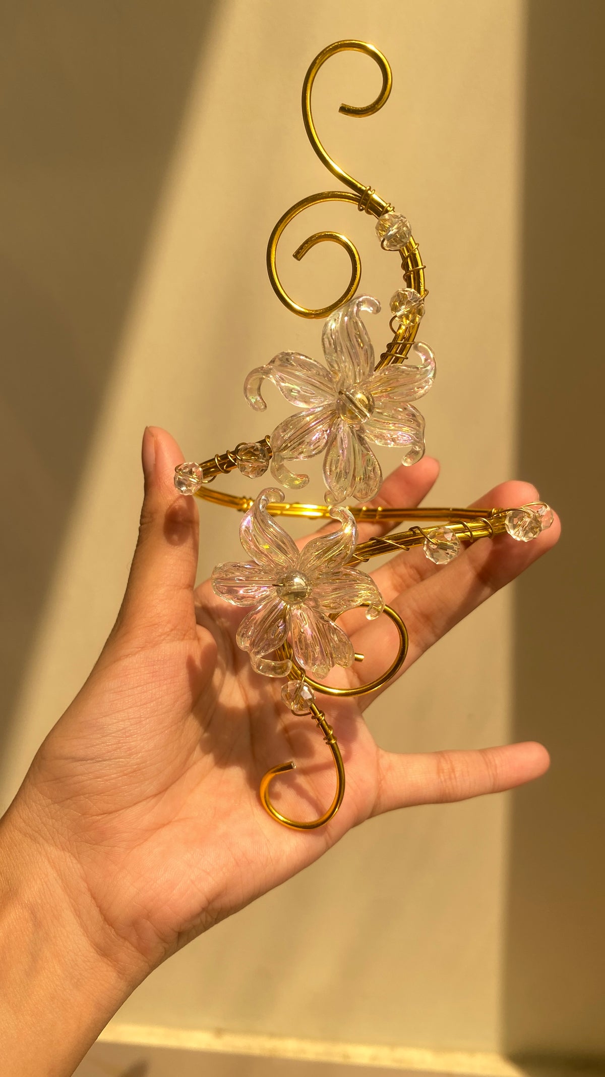 Crystal Lily duo armcuff