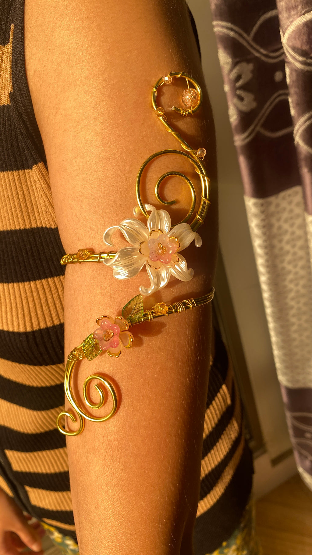 Coral Lily armcuff