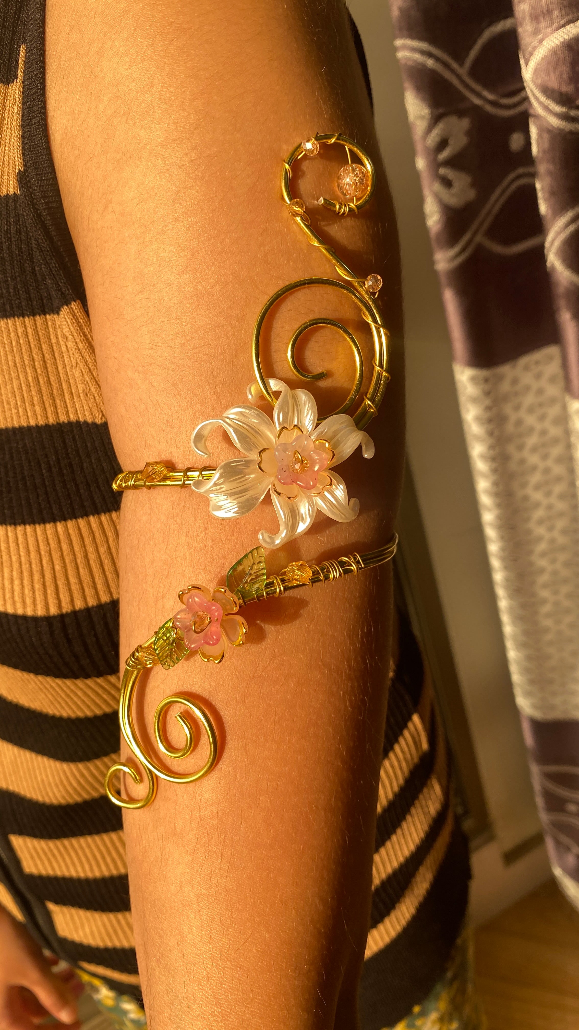Coral Lily armcuff