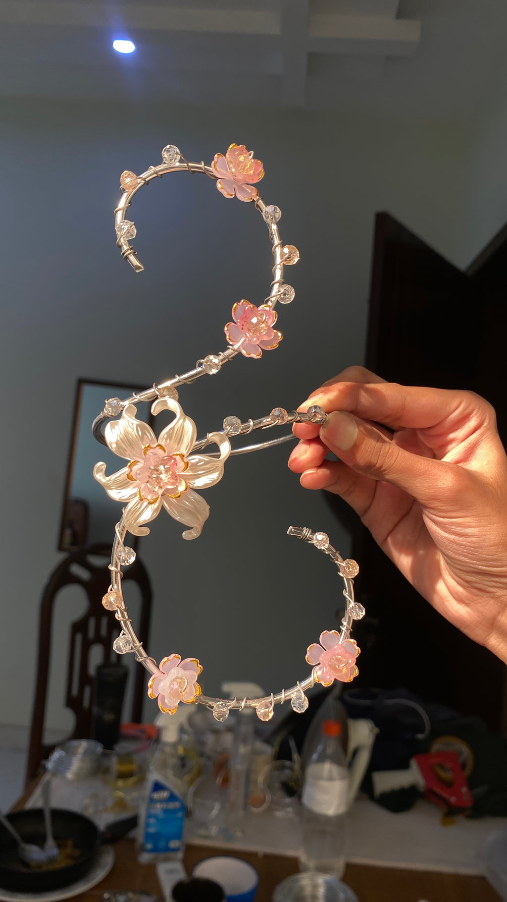 Pink Lily arm cuff