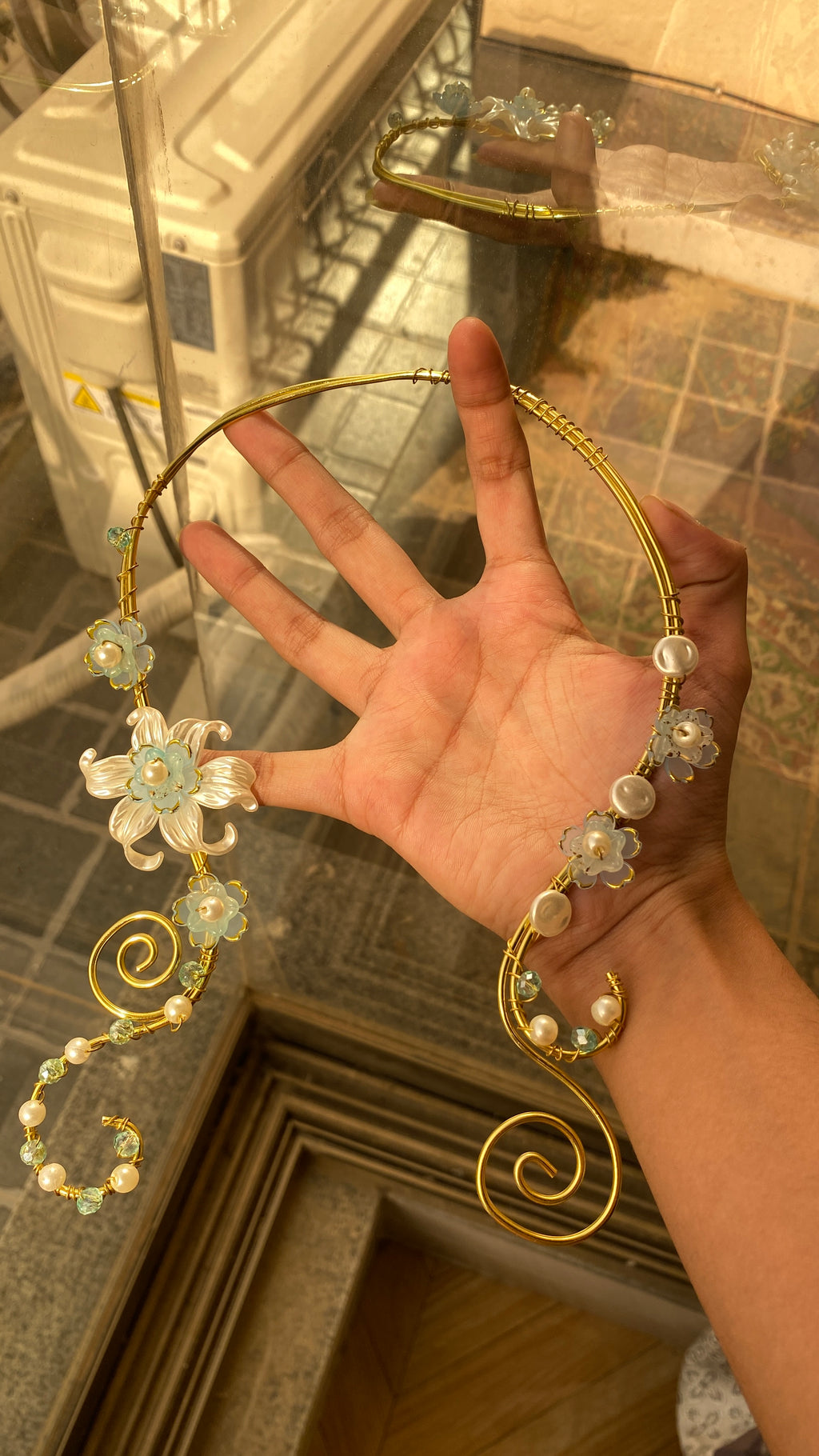 Blue Lily necklace