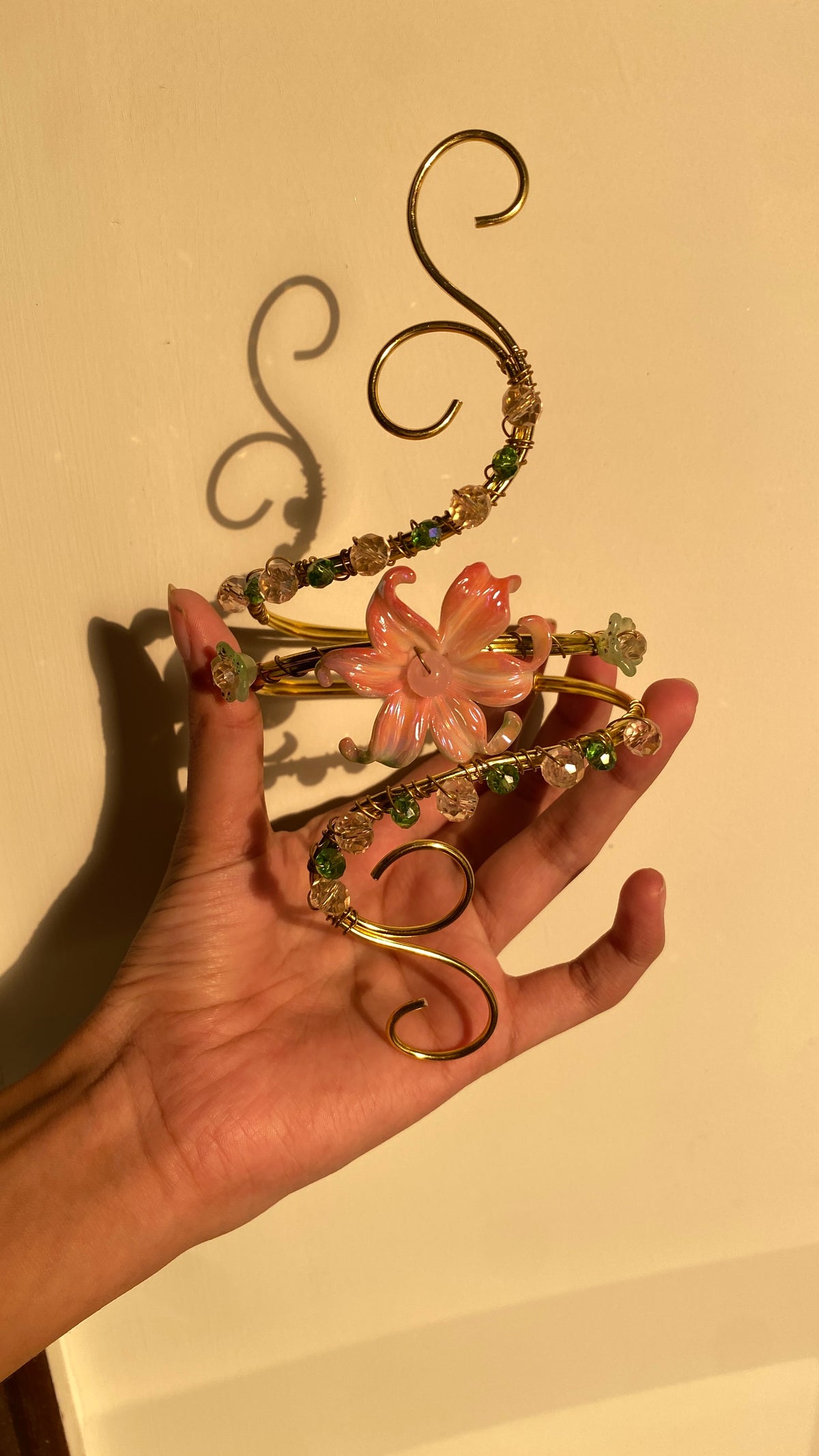 Pink gradient lily armcuff