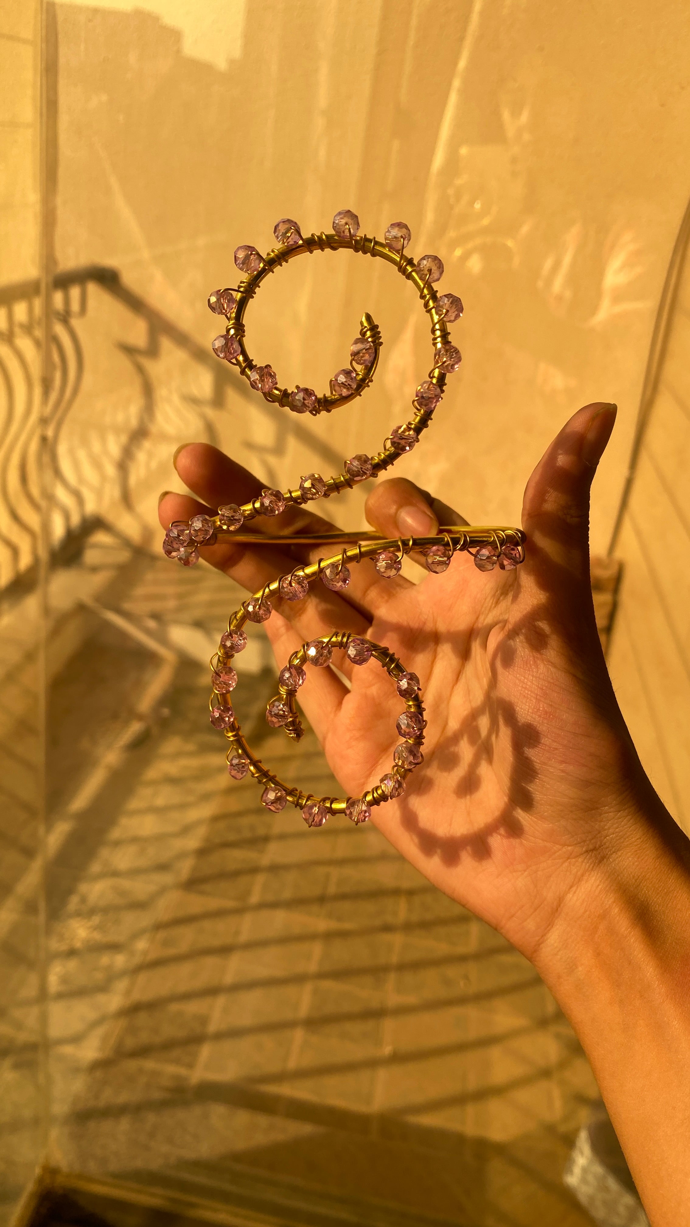 Crystal armcufffs