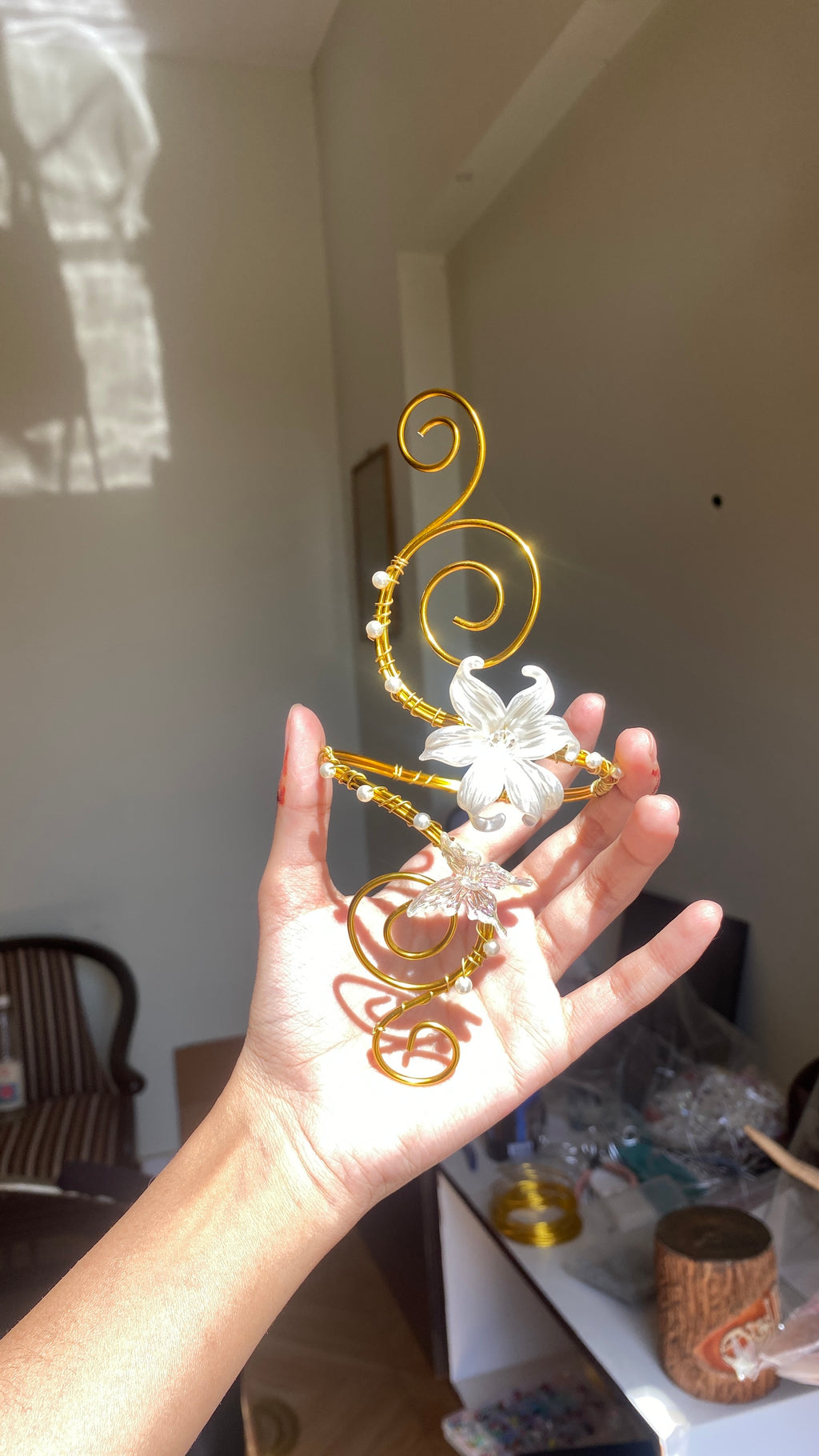 Lily butterfly armcuff