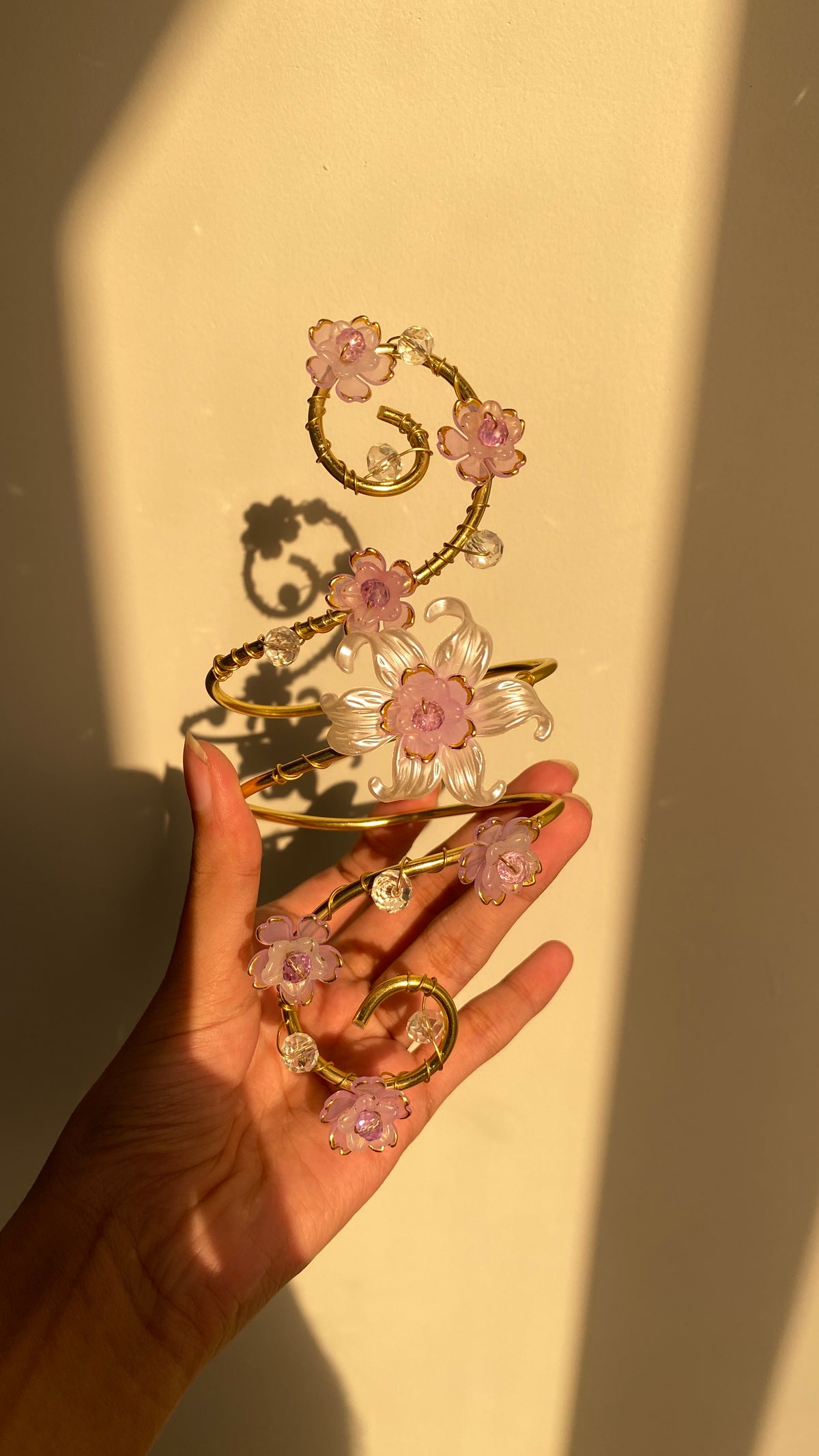 Lilac ethereal lily armcuff