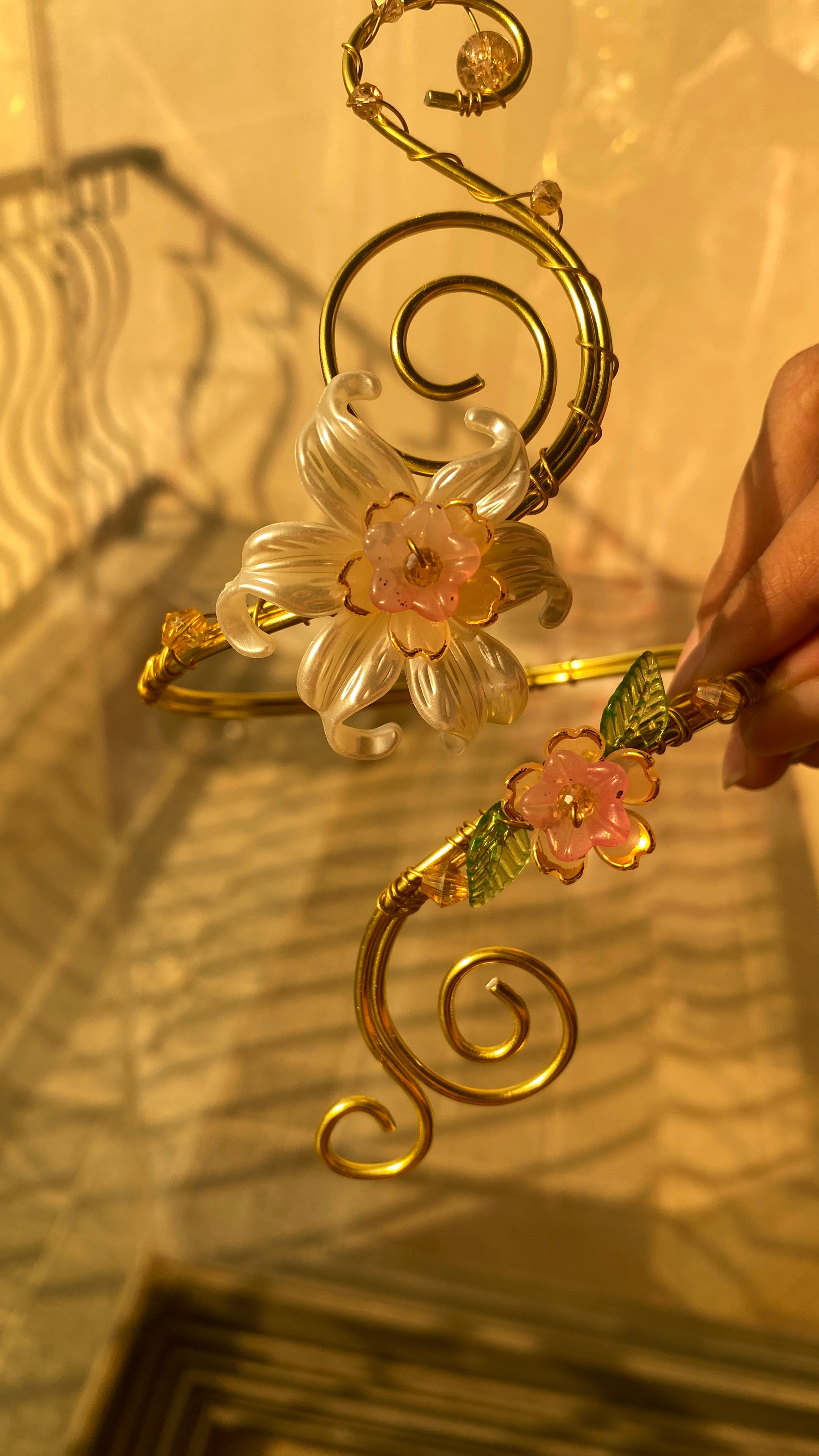 Coral Lily armcuff