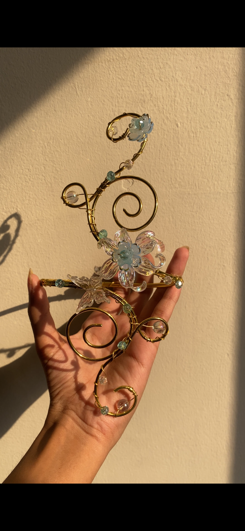 Blue enchanted armcuff
