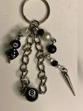 8 ball keychain (chain)