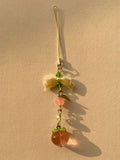 Peach phone charm
