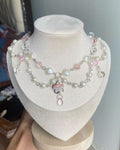 Flower necklace(pink)