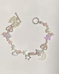 Star charm bracelet(pink)