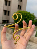 Golden heart arm cuff