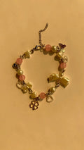 Pink clover bracelet