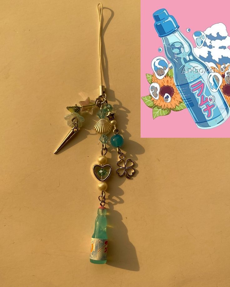 Soda pop phone charm