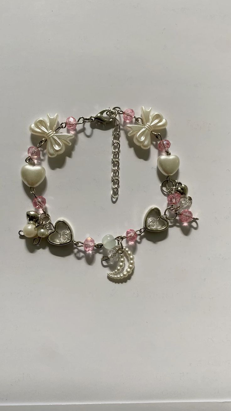 Pink celestial bracelet