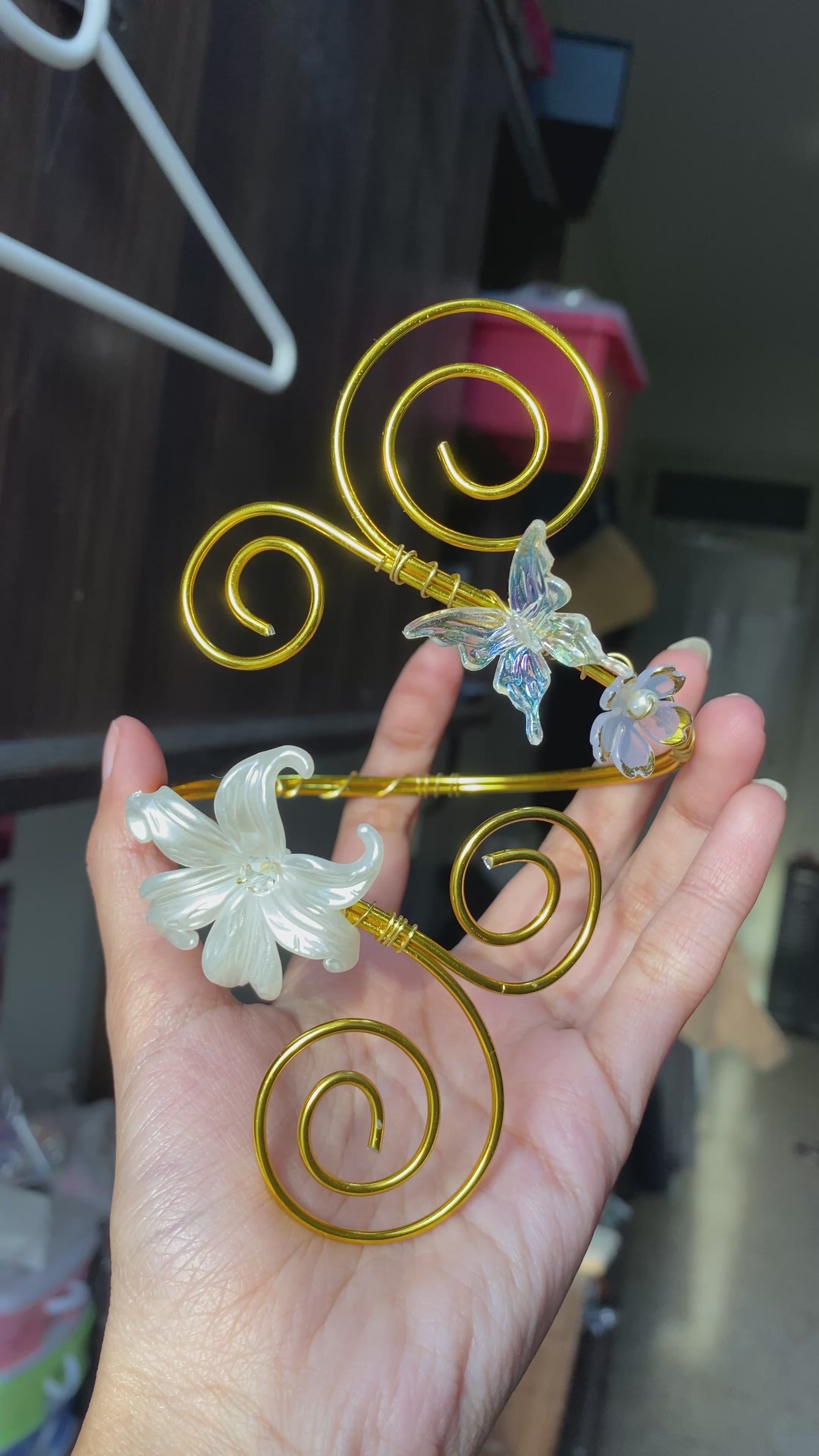 Lily butterfly arm cuff