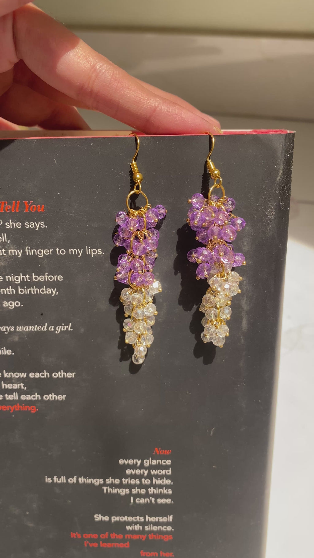 Wisteria earrings